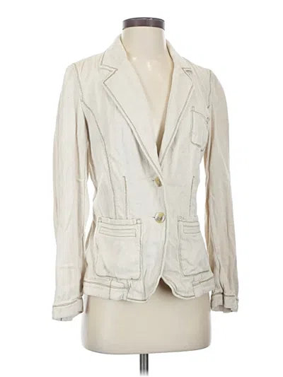 Pre-owned Jjill Blazer Jacket In Ivory