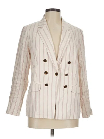 Pre-owned Jjill Blazer Jacket In Ivory
