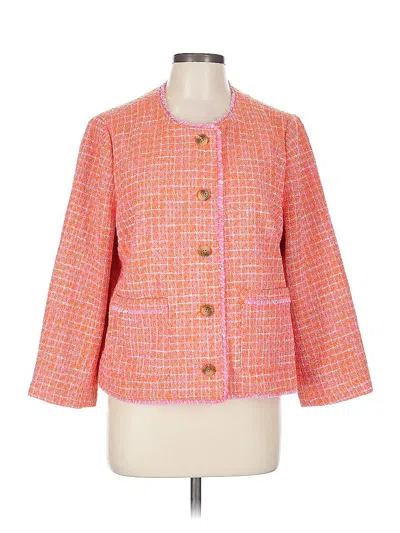 Pre-owned Jjill Blazer Jacket In Orange