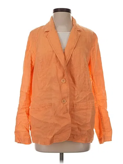 Pre-owned Jjill Blazer Jacket In Orange