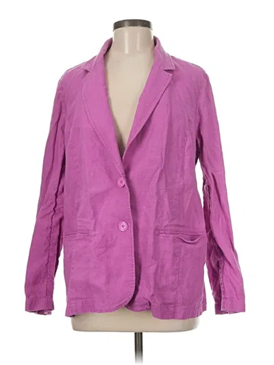 Pre-owned Jjill Blazer Jacket In Purple