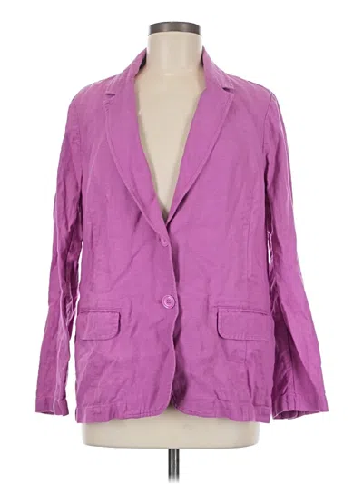 Pre-owned Jjill Blazer Jacket In Purple