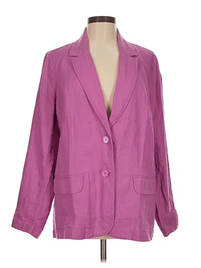 Pre-owned Jjill Blazer Jacket In Purple