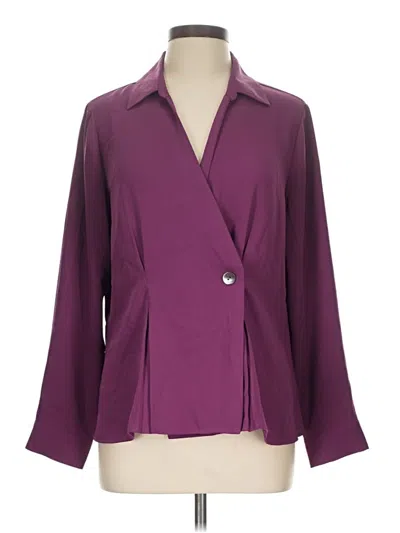 Pre-owned Jjill Blazer Jacket In Purple