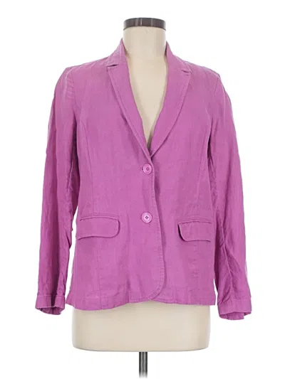Pre-owned Jjill Blazer Jacket In Purple