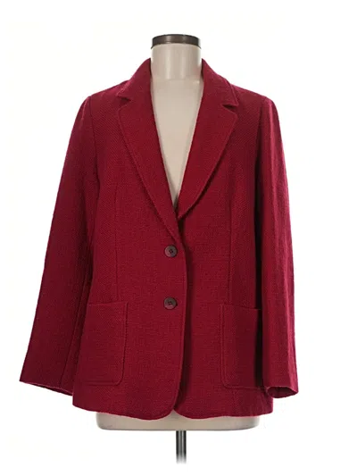 Pre-owned Jjill Blazer Jacket In Red