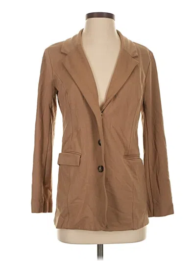 Pre-owned Jjill Blazer Jacket In Tan