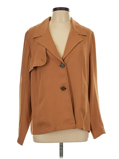 Pre-owned Jjill Blazer Jacket In Tan