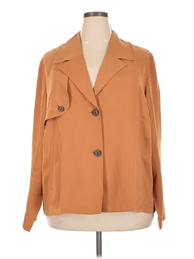 Pre-owned Jjill Blazer Jacket In Tan