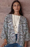 Jjill Block-printed Jacket In Walnut Multi