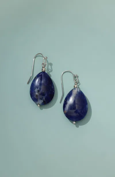 Jjill J.jill Blue Drop Earrings In Purple