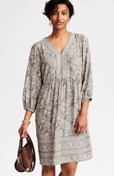 Jjill J.jill Border-printed Paisley Dress