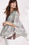 Jjill J.jill Botanical Placed-trim Ruana