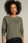 Jjill J.jill Brushed Soft-luxe Seamed Top In English Moss