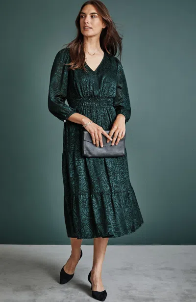 Jjill J.jill Burnout Satin Dress