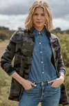 Jjill J.jill Camo Jacquard Sweater Blazer In Multi