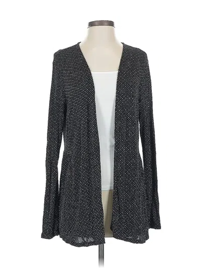 Pre-owned Jjill Cardigan Sweater In Black