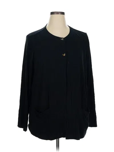 Pre-owned Jjill Cardigan Sweater In Black