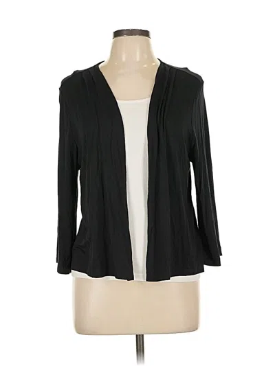 Pre-owned Jjill Cardigan Sweater In Black