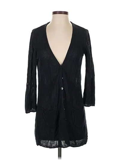 Pre-owned Jjill Cardigan Sweater In Black