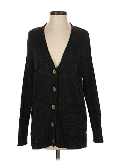 Pre-owned Jjill Cardigan Sweater In Black