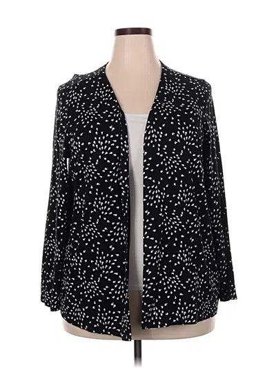 Pre-owned Jjill Cardigan Sweater In Black