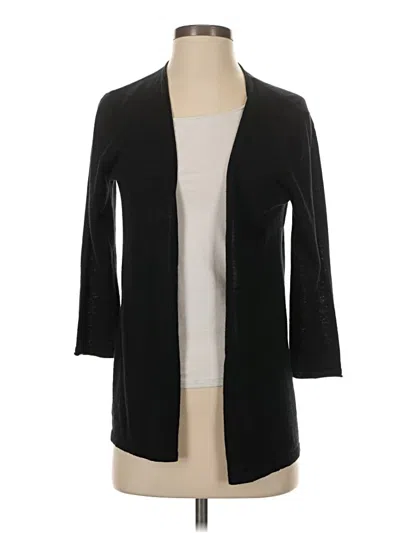 Pre-owned Jjill Cardigan Sweater In Black