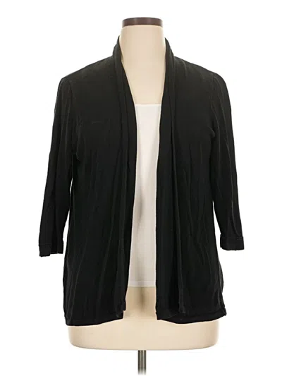 Pre-owned Jjill Cardigan Sweater In Black