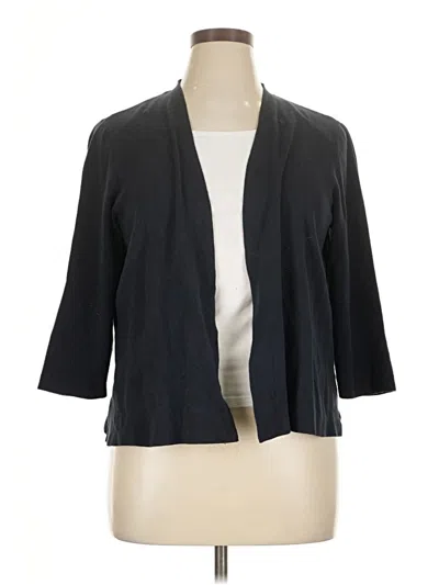 Pre-owned Jjill Cardigan Sweater In Black