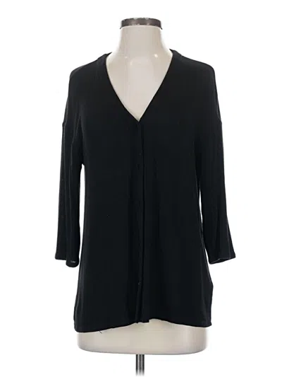 Pre-owned Jjill Cardigan Sweater In Black
