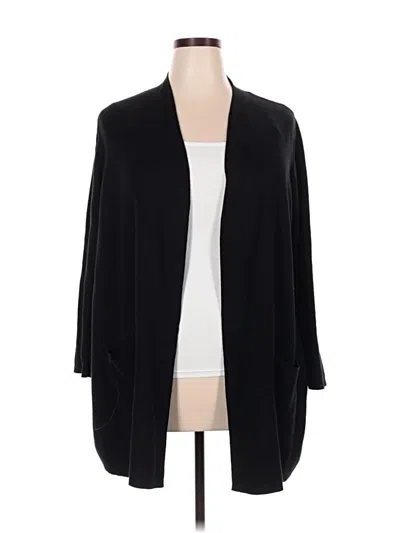 Pre-owned Jjill Cardigan Sweater In Black