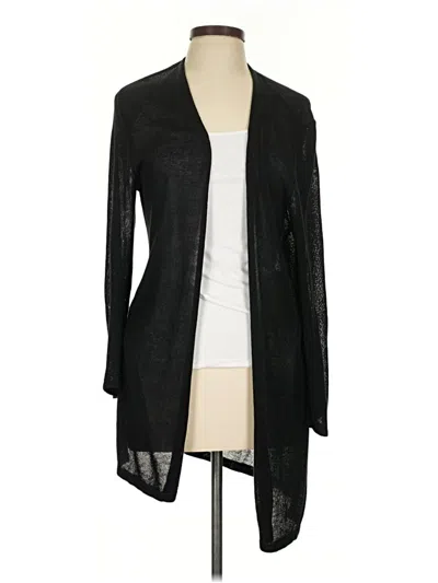 Pre-owned Jjill Cardigan Sweater In Black