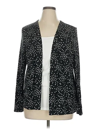 Pre-owned Jjill Cardigan Sweater In Black