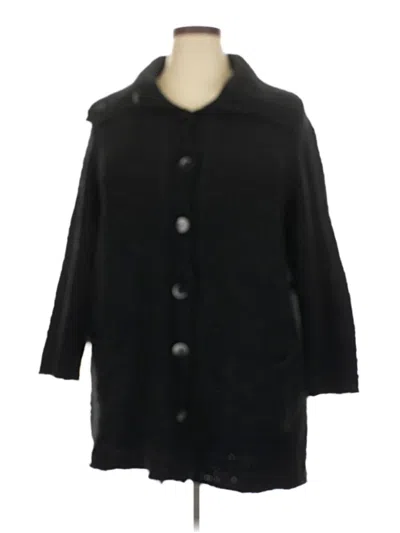 Pre-owned Jjill Cardigan Sweater In Black