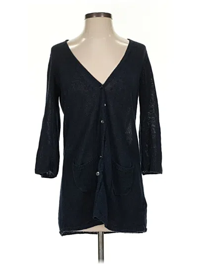 Pre-owned Jjill Cardigan Sweater In Black