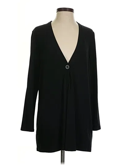 Pre-owned Jjill Cardigan Sweater In Black