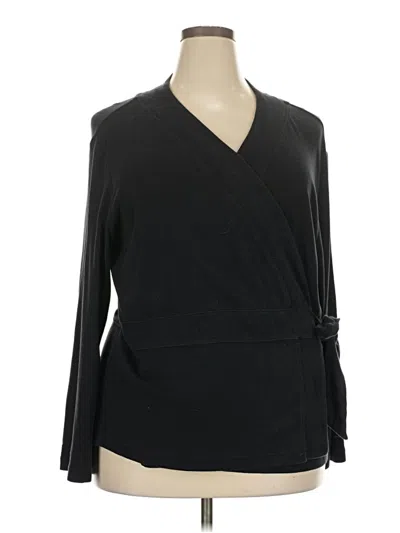 Pre-owned Jjill Cardigan Sweater In Black