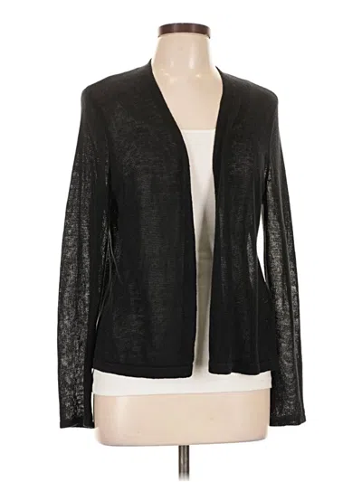 Pre-owned Jjill Cardigan Sweater In Black
