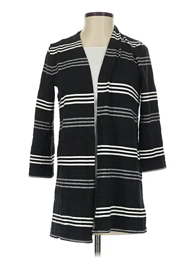 Pre-owned Jjill Cardigan Sweater In Black