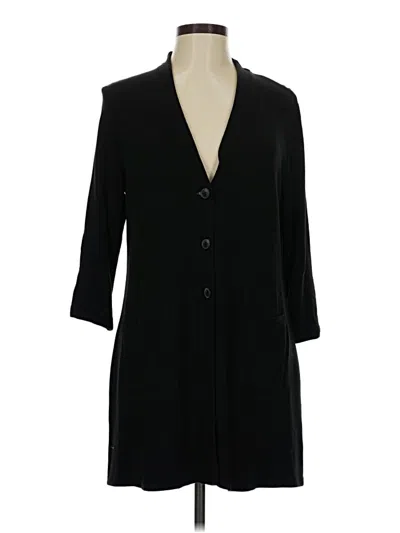 Pre-owned Jjill Cardigan Sweater In Black