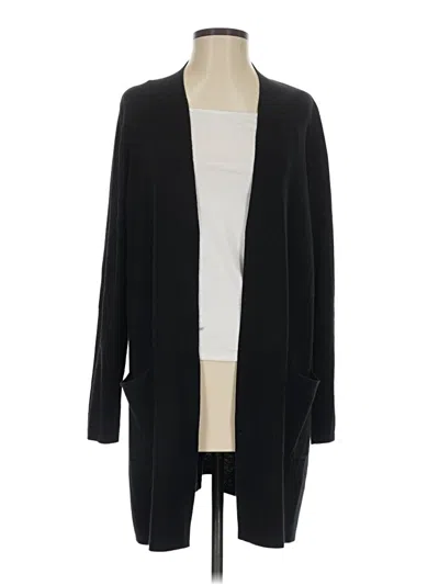 Pre-owned Jjill Cardigan Sweater In Black