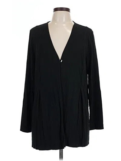 Pre-owned Jjill Cardigan Sweater In Black