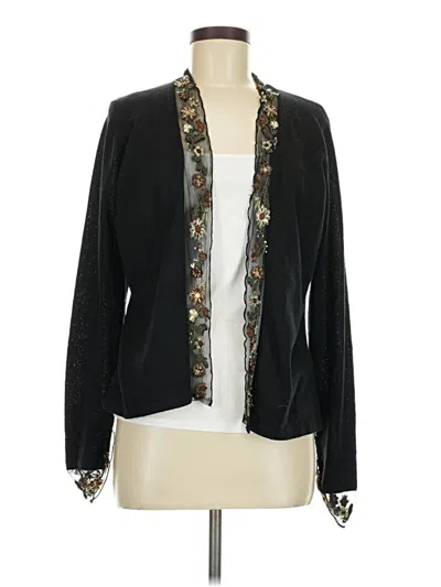 Pre-owned Jjill Cardigan Sweater In Black