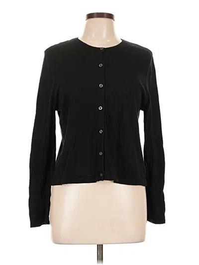Pre-owned Jjill Cardigan Sweater In Black