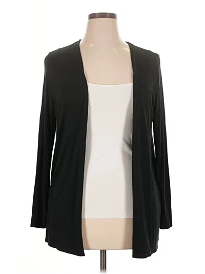 Pre-owned Jjill Cardigan Sweater In Black