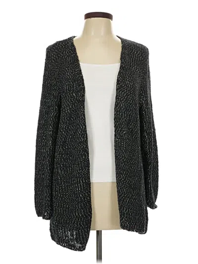 Pre-owned Jjill Cardigan Sweater In Black