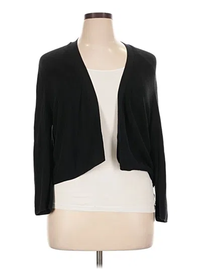 Pre-owned Jjill Cardigan Sweater In Black