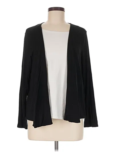 Pre-owned Jjill Cardigan Sweater In Black