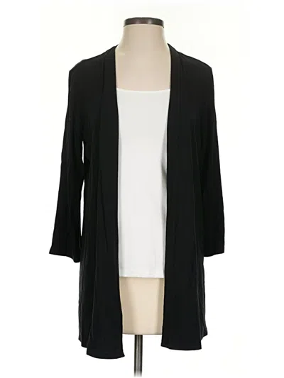 Pre-owned Jjill Cardigan Sweater In Black
