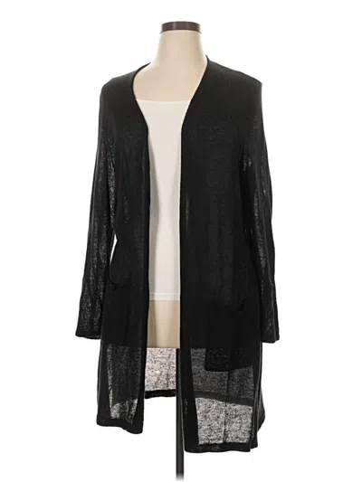 Pre-owned Jjill Cardigan Sweater In Black